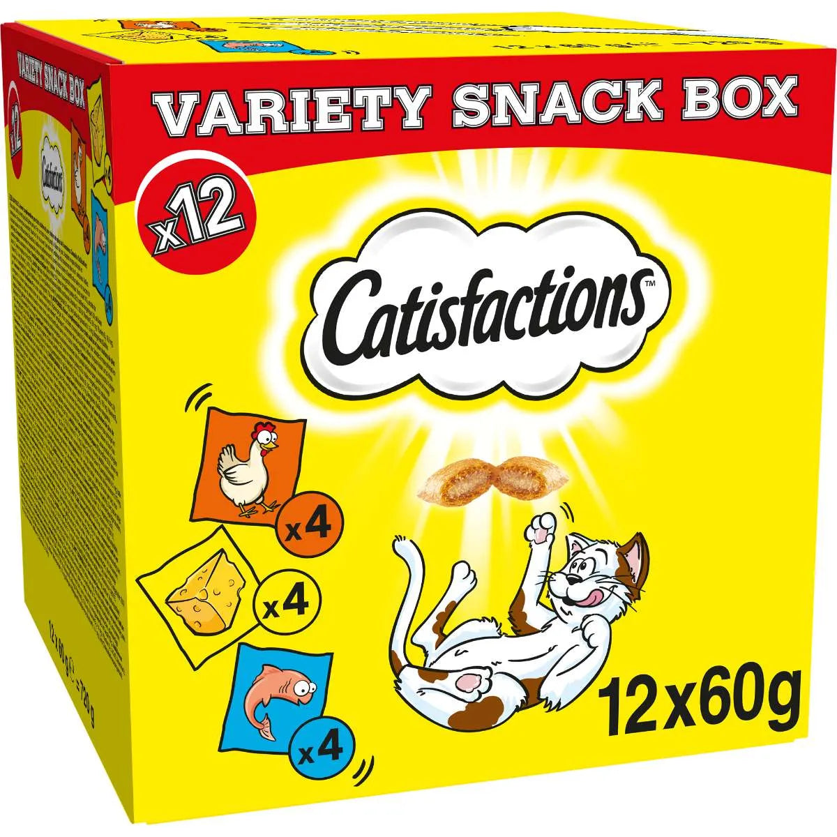 Catisfaction Snack Variety Box 12x60gr - Per Gatti Catisfaction Snack Variety Box 12x60gr - Per Gatti
